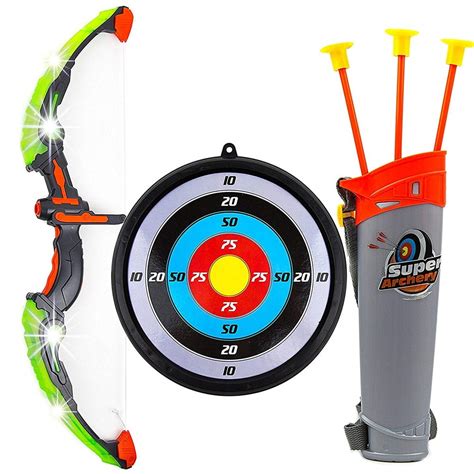 Toysery Kids Toy Bow & Arrow Archery Set with Arrow Holder with Target ...