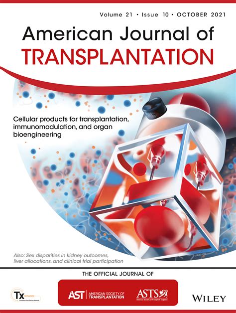 American Journal Of Transplantation Volume 21 Number 10 October 2021 2021 American