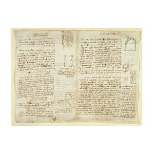 Arundel 263 F 157v F 158 Notes And Diagrams From Codex Arundel