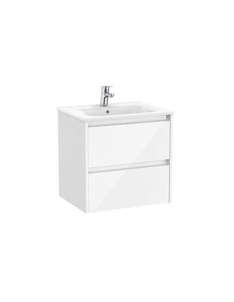 Mueble De Ba O Unik Tenet De Roca Blanco Brillo Pereda