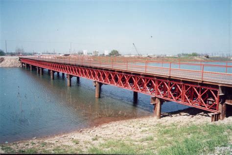 Prefabricated Delta Bailey Bridge Steel Truss Bridge With Steel Structure