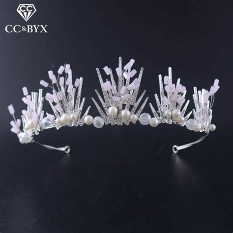 Cc Tiaras And Crowns Baroque Luxury Hairbands Crystal Vintage Wedding