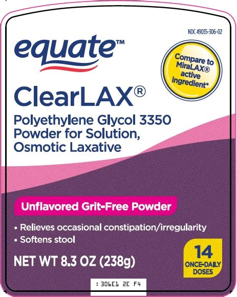 Ndc Equate Clear Lax Powder For Solution Oral