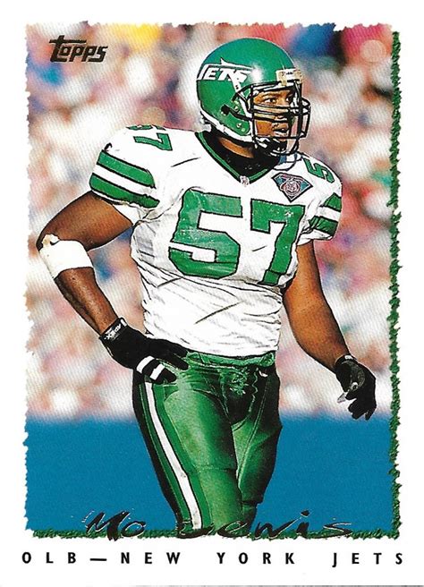 Mo Lewis 1995 Topps #385 New York Jets Football Card