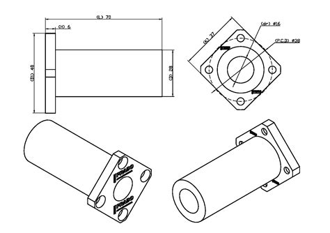 Rolamento Longo Flange Quadrada LMK16LUU Prado Automação Industrial