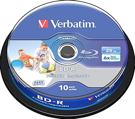 Verbatim BD R SL Datalife Blu Ray Disc 25 GB 6x Burning Speed