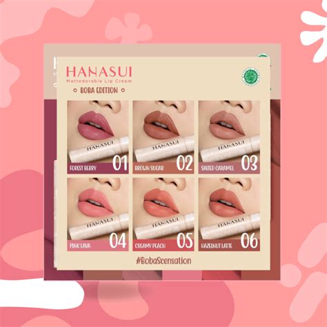 Hanasui Mattedorable Lip Cream Boba Edition Lazada Indonesia