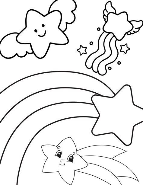 Free Printable Star Coloring Pages | FaveCrafts.com