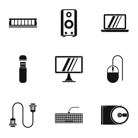 Computer Repair Icons Set Simple Style Computer Icons Style Icons