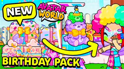 OPEN NEW BIRTHDAY PACK DECORATE PARTY IN PAZU AVATAR WORLD New