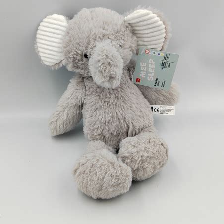 Doudou Peluche L Phant Gris Hema