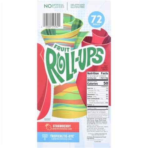 Betty Crocker Strawberry And Tropical Tie Dye Fruit Roll Ups Count