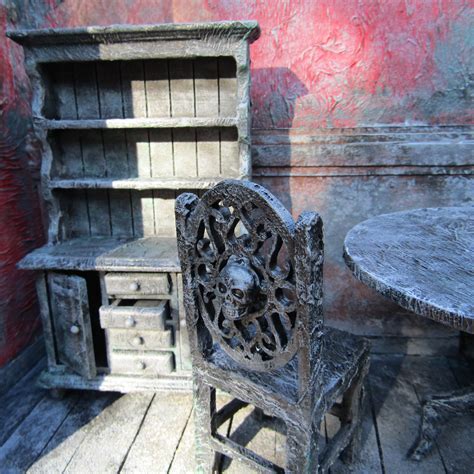 Miniature Witch Cabinet Old Dollhouse Fairy Shelf Furniture Etsy