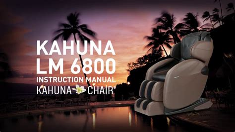 Kahuna Massage Chair Lm 6800 Remote Instruction Youtube