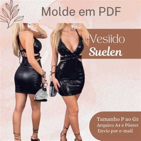 Molde Em Pdf Vestido Suelen Universo Dos Moldes Hotmart