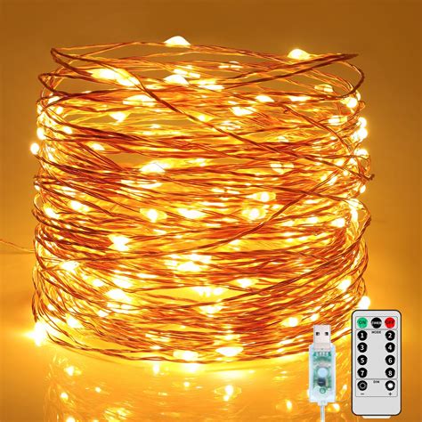 Amazon Led Fairy Lights With Remote Timer Ft Waterproof