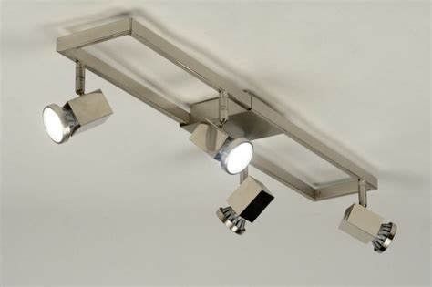 Spot Design Modern Staal Rvs Metaal Plafondlamp Staal Design