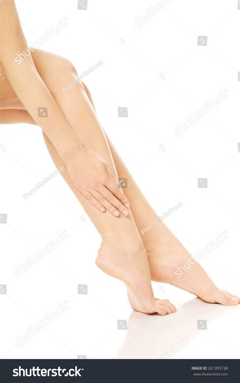 Perfect Nude Slim Female Legs Stock Photo Shutterstock