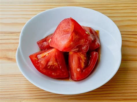 【野菜ひとつ】トマトのめんつゆ漬け 週末の作り置きレシピ