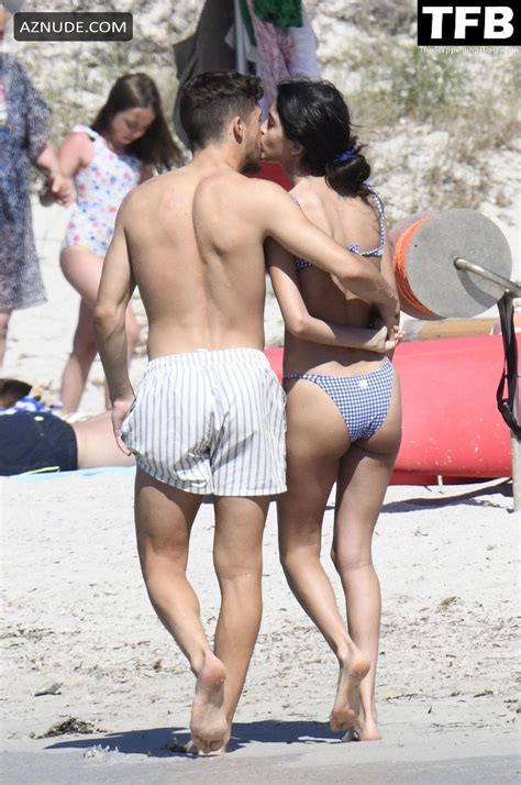 Lucia Rivera Sexy Seen Topless Showing Off Her Nude Tits At The Beach In Sardinia Aznude