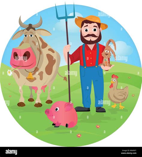 Cartoon Farmer Stock Photos & Cartoon Farmer Stock Images - Alamy