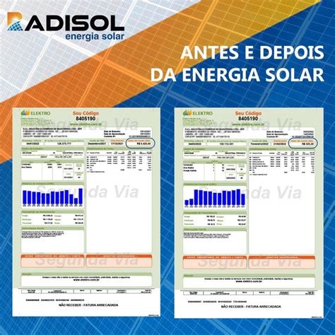 Antes E Depois Da Energia Solar Troque Os Valores Altos Da Sua Fatura