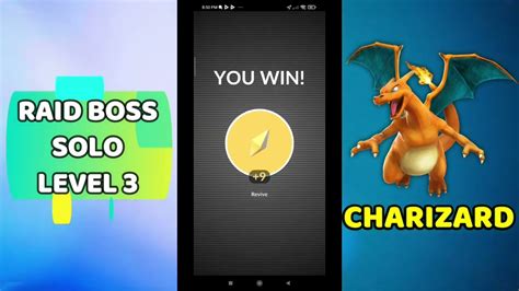 SOLOING CHARIZARD RAID BOSS LEVEL 3 POKEMON GO YouTube