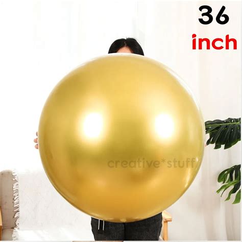 New 36 Inch Giant Metallic Balloons Extra Large Balloon Jumbo Chrome