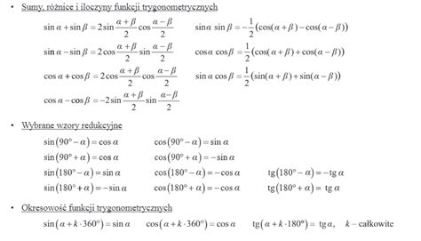Trygonometria Zadania I Tablice Jak Korzysta Z Tablic