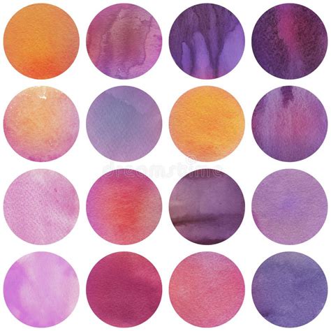 Abstract Circle Watercolor Painted Background Stock Photo Image Of