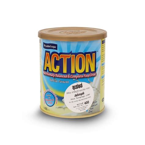 Action Milk Powder Vanila 400g Jeewaka Pharmacy Pvt Ltd