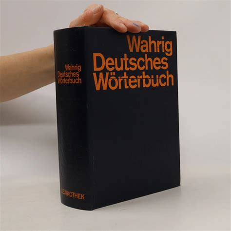 Deutsches W Rterbuch Gerhard Wahring Renate Wahrig Burfeind