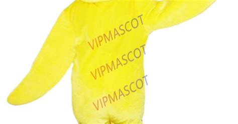 Yellow Chicken Mascot Halloween Adult Costume Outfit Cosplay Party Game