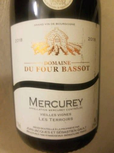 Domaine Du Four Bassot Vieilles Vignes Les Terroirs Mercurey Vivino Us