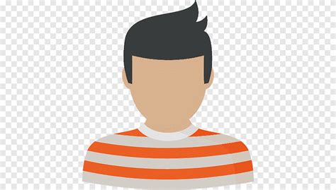 Avatar Scalable Graphics User Profile Icon Wearing A Striped Shirt