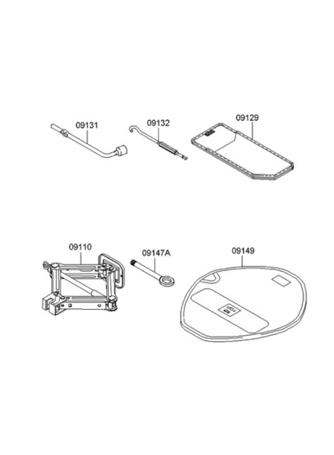 09147 1c050 Genuine Hyundai Hook Towing