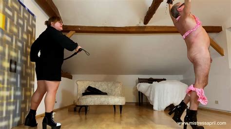 Mistress April Ballet Whip Dance Whipping Submales