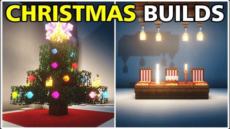 Minecraft Christmas Build Hacks Ideas Youtube