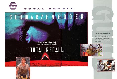 Total Recall 1991 Promotional Art Mobygames