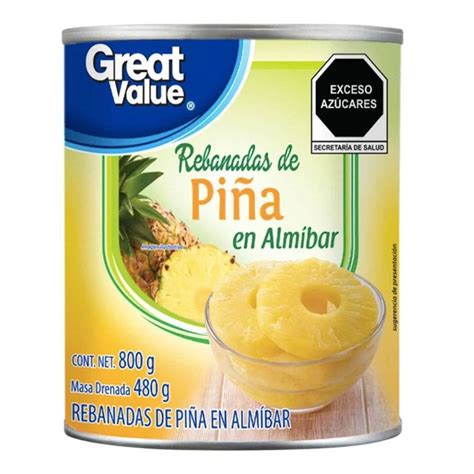 Pi A En Alm Bar Great Value En Rebanadas G Walmart