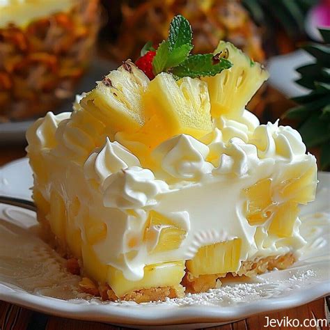 No Bake Pineapple Cream Dessert Life With Jeviko