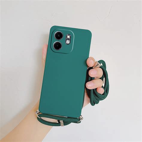 Phone Case Infinix Smart 9 Hot 50i Smart9 Hot50i Casing With Neck Strap Rope Silicone Soft Cover