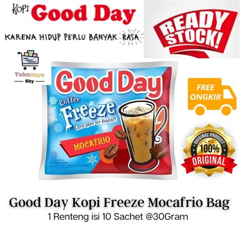 Jual Good Day Freeze Mocafrio Renceng 10 Sachet Shopee Indonesia