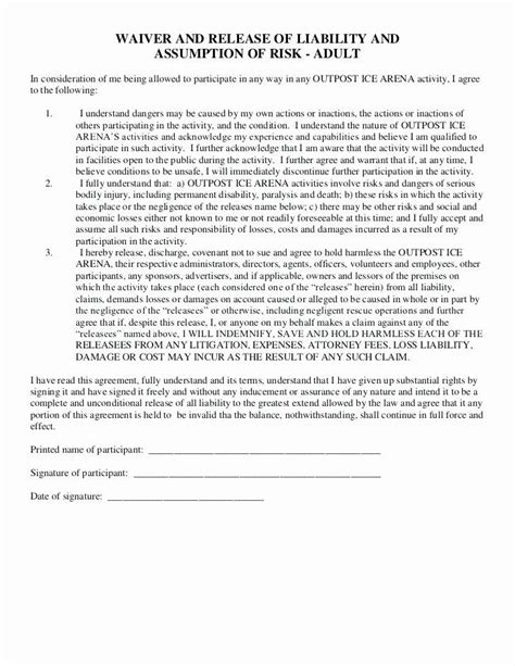 Liability Waiver Form Template Free Artofit