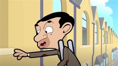 Mr Beans Stuck Up A Ladder Mr Bean Animated Cartoons Season 1