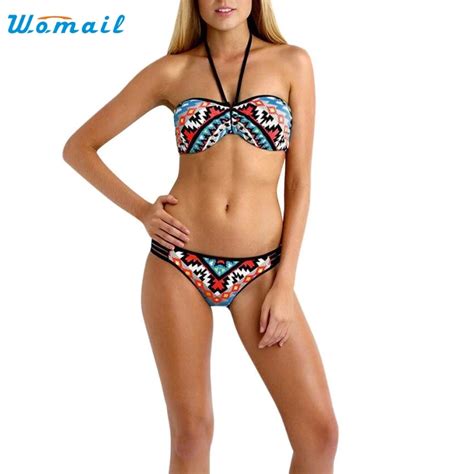 Women Sexy Printed Bikini Liner Bra Bathing Suit Bathing Suit Beach