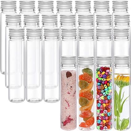 Kurtzy Pack Clear Plastic Test Tubes With Screw Caps Cleaning