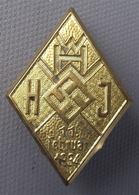 Crow Valley Militaria Hitler Youth Tinne Event Badge WHW 11