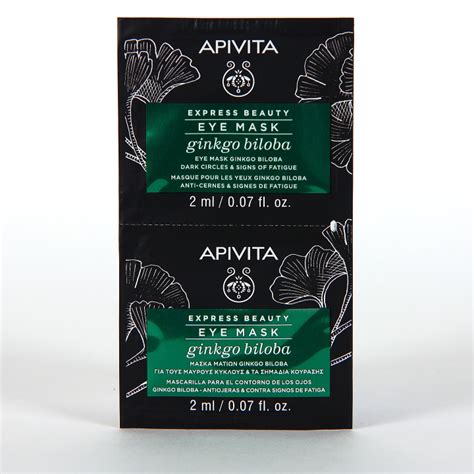 Apivita Express Beauty Mascarilla Para El Contorno De Ojos Con Ginkgo