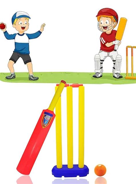 Baal Cricket Kit For Kids Junior Cricket Set Multicolor